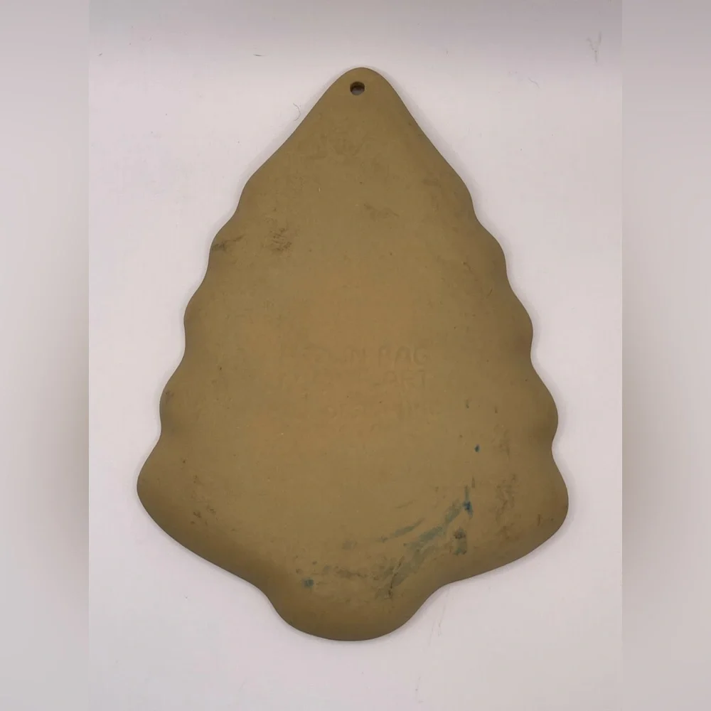 Brown Bag Vintage Ceramic Cookie Molds 3‎ Holiday Large Recipe Angel Tree Floral